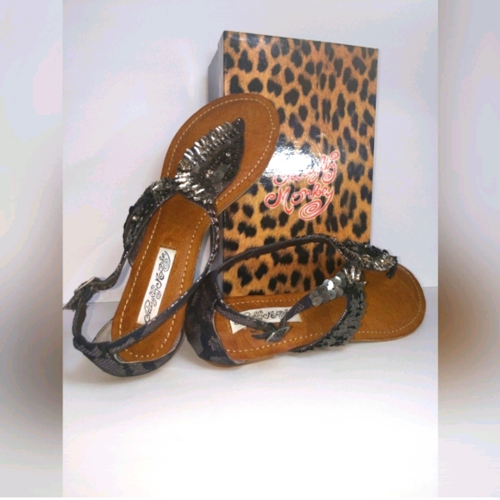Naughty Monkey Sandals. Like New

Condition